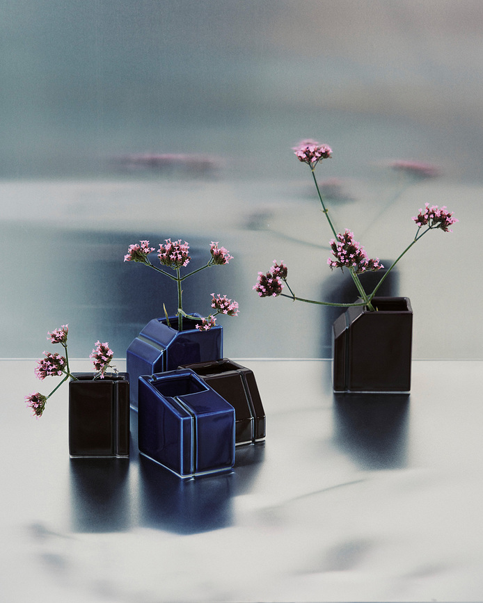 Silos Vaze dekorativne, barvne, 3 kosi