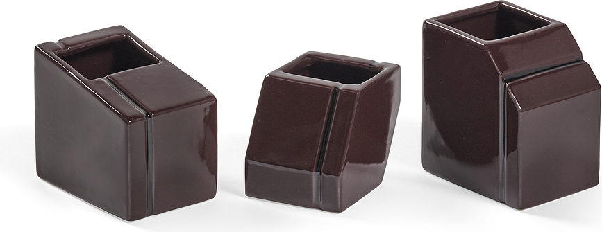 Silos Vaze okrasne, burgundne, 3 kosi