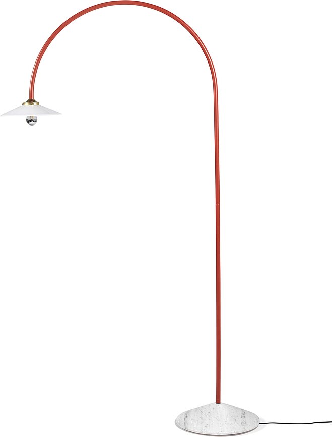 Stojací lampa Marble No2 172 cm, červená