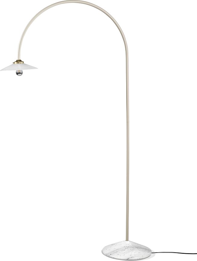 Stojací lampa Marble No2 172 cm, krémová