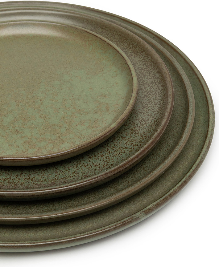 Surface Assiette à Pain 16 cm, noire et grise