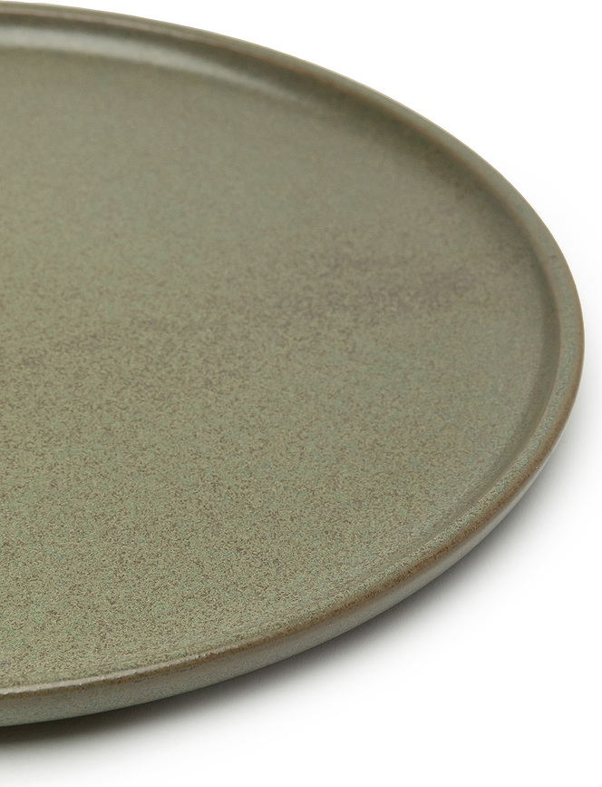Surface Assiette Plate 24 cm, gris et noir