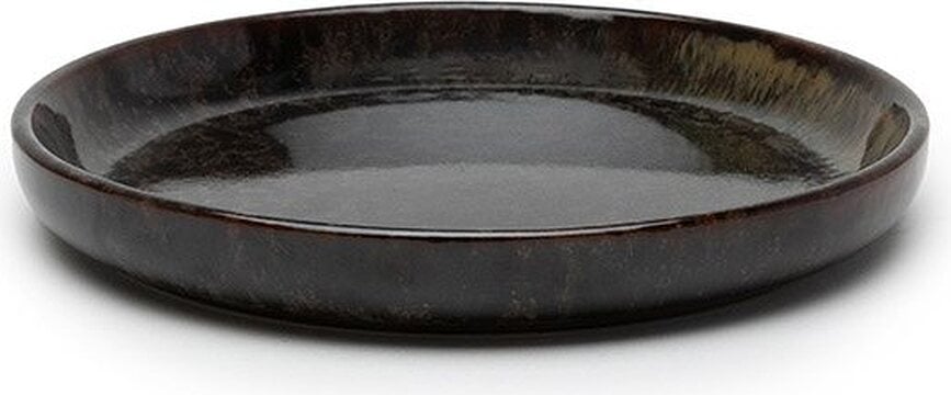 Surface Assiettes à Apéritif, 16 cm, noires et grises, Lot de 4