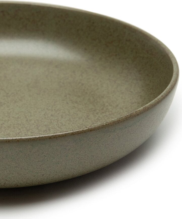 Surface Assiettes Creuses, 19 cm, noir et gris, Lot de 4