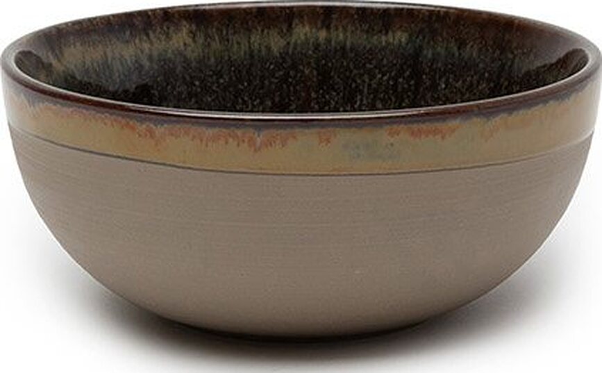 Surface Bols 13 cm, noirs et gris, Lot de 4