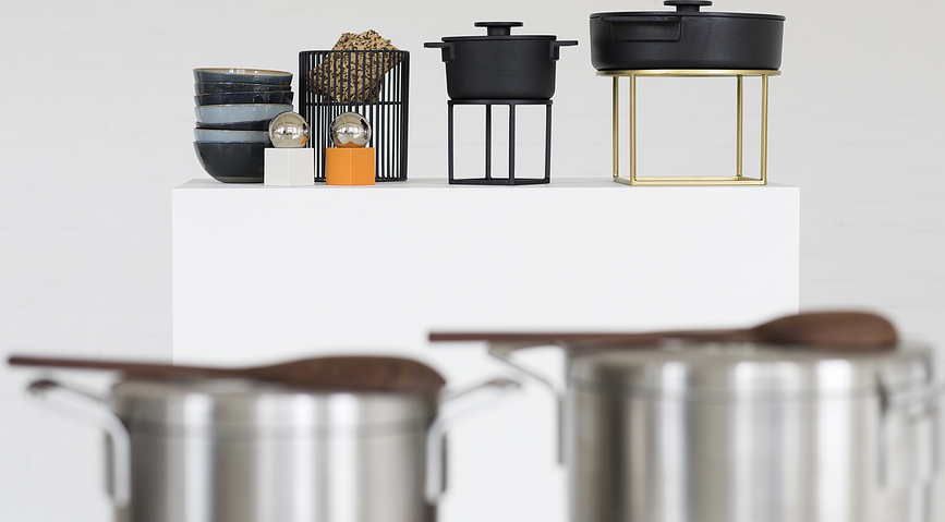 Surface Casserole avec couvercle, 1 L, noire, Set 2 pièces