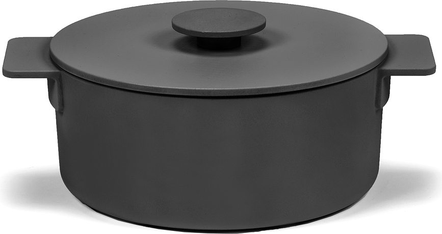 Surface Lonec s pokrovom, 3 l, črn, 2 kosa