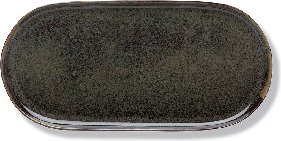 Surface Ovale Servierplatte 35,5 cm, schwarz-grau, 4 St.