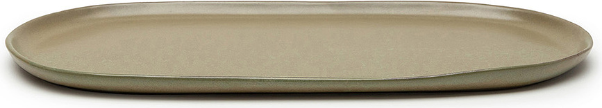 Surface Ovalni Pladenj, 35,5 cm, temnozelen