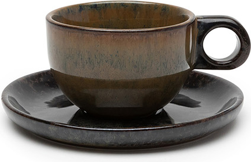 Surface Φλιτζάνι για καφέ lungo με πιατάκι, 130 ml, 2 τμχ