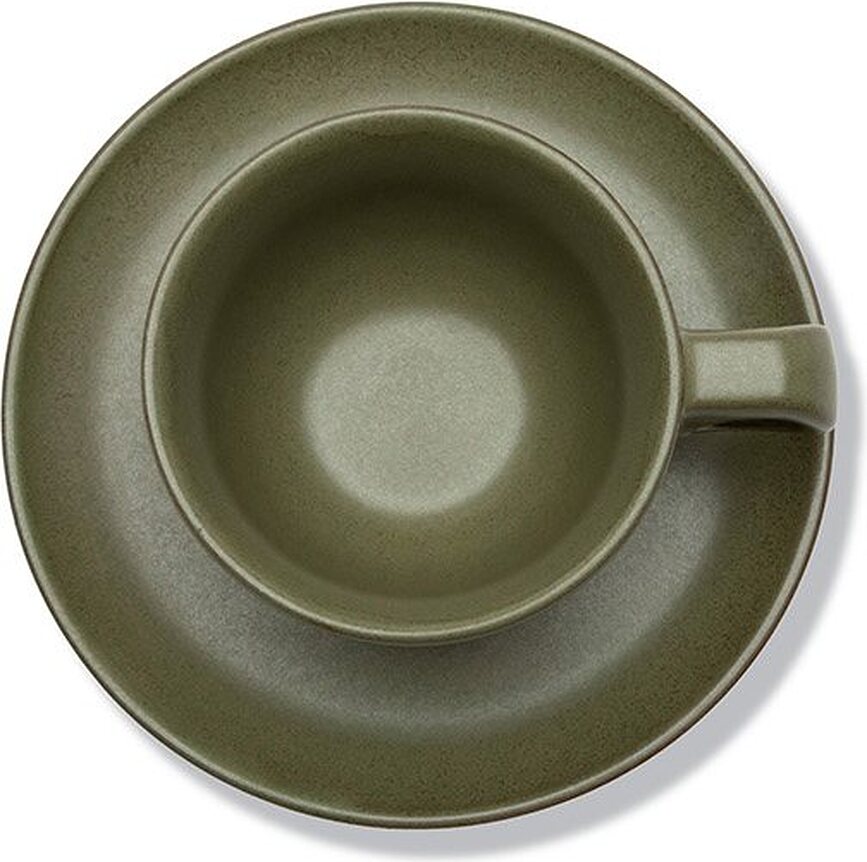 Surface Φλιτζάνια Καπουτσίνο με Πιατάκια, 230 ml, μαύρο-γκρι, 4 τμχ