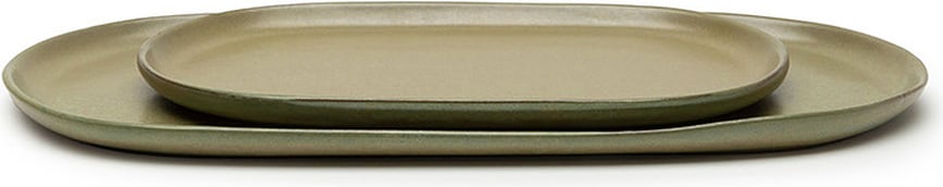 Surface Pladanj ovalni 25 cm crno-sivi