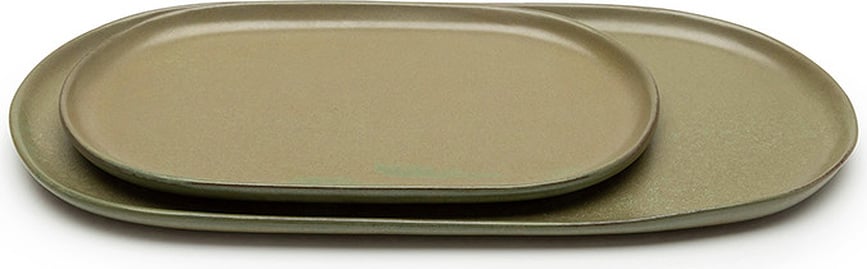 Surface Pladanj ovalni 35,5 cm crno-sivi