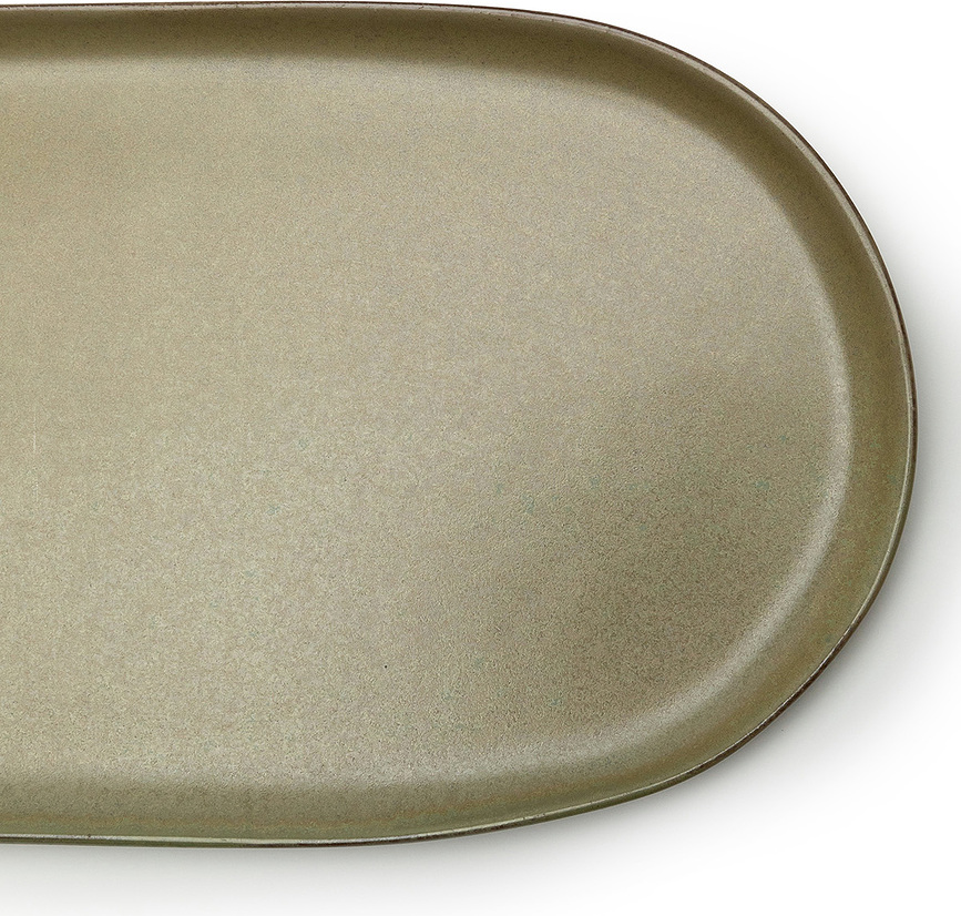 Surface Pladenj ovalen, 35,5 cm, črno-siv