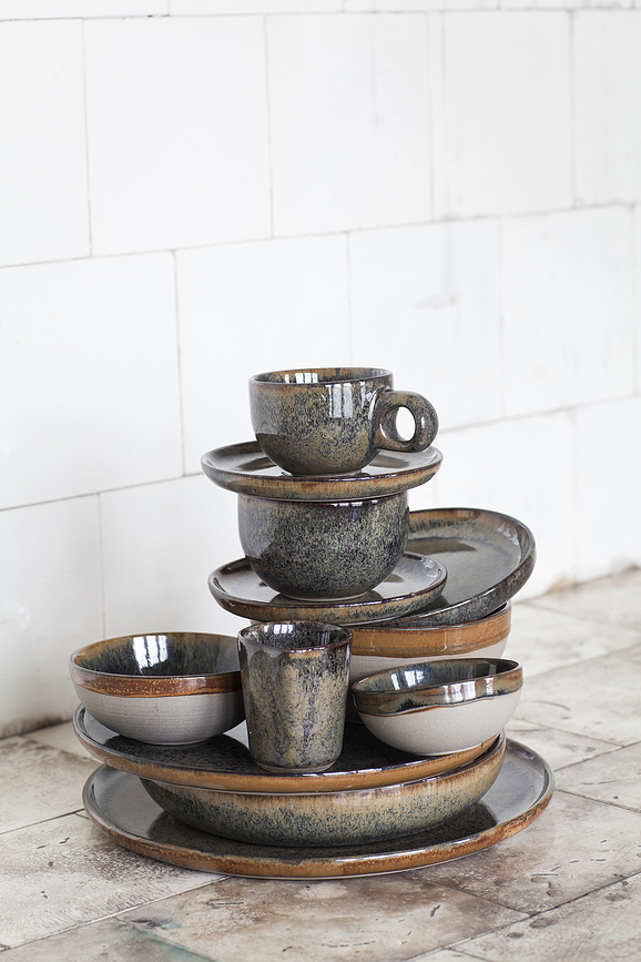 Surface Plat de service 32 cm, couleur rouille