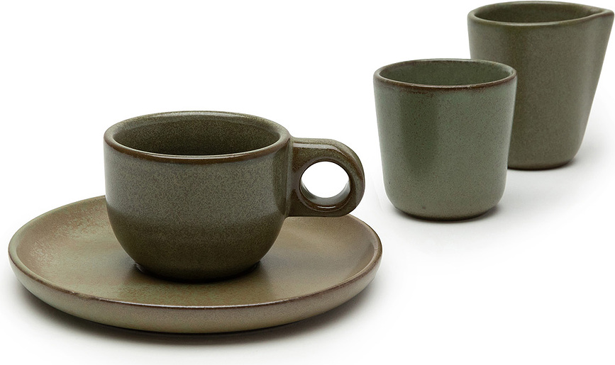 Surface Pot à Lait, 100 ml, noir et gris