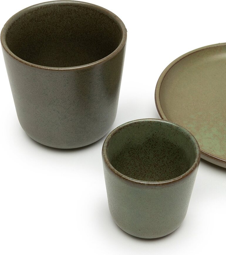 Surface Tasses 300 ml, noires et grises, Lot de 4