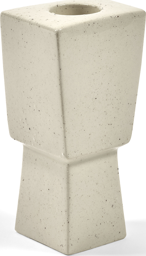 Svícen Molly na klasickou svíčku, 12 cm, béžový