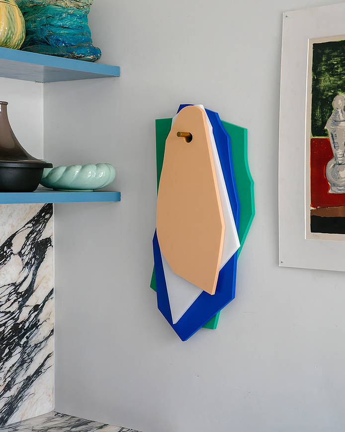 Tablas de Cortar Serax, colores fríos, Pack de 4 unidades