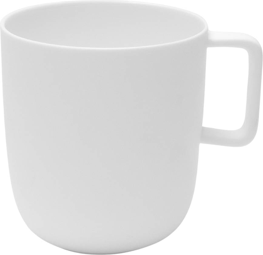 Tasses à thé Base blanches, lot de 4