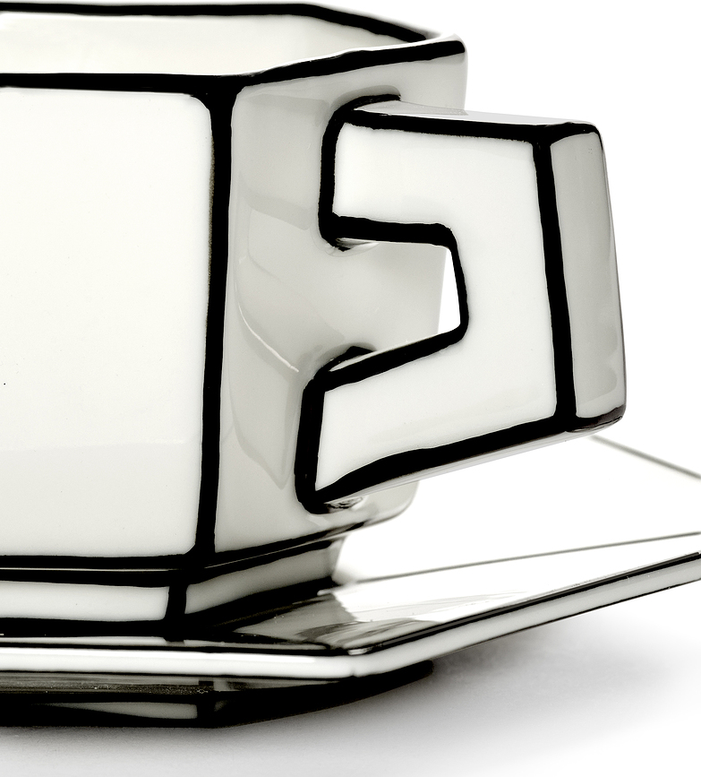 Taza de Espresso con Platillo Carte Blanche, Set de 2 piezas