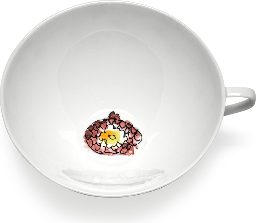 Taza de té Midnight Flowers Blossom Milk, 200 ml