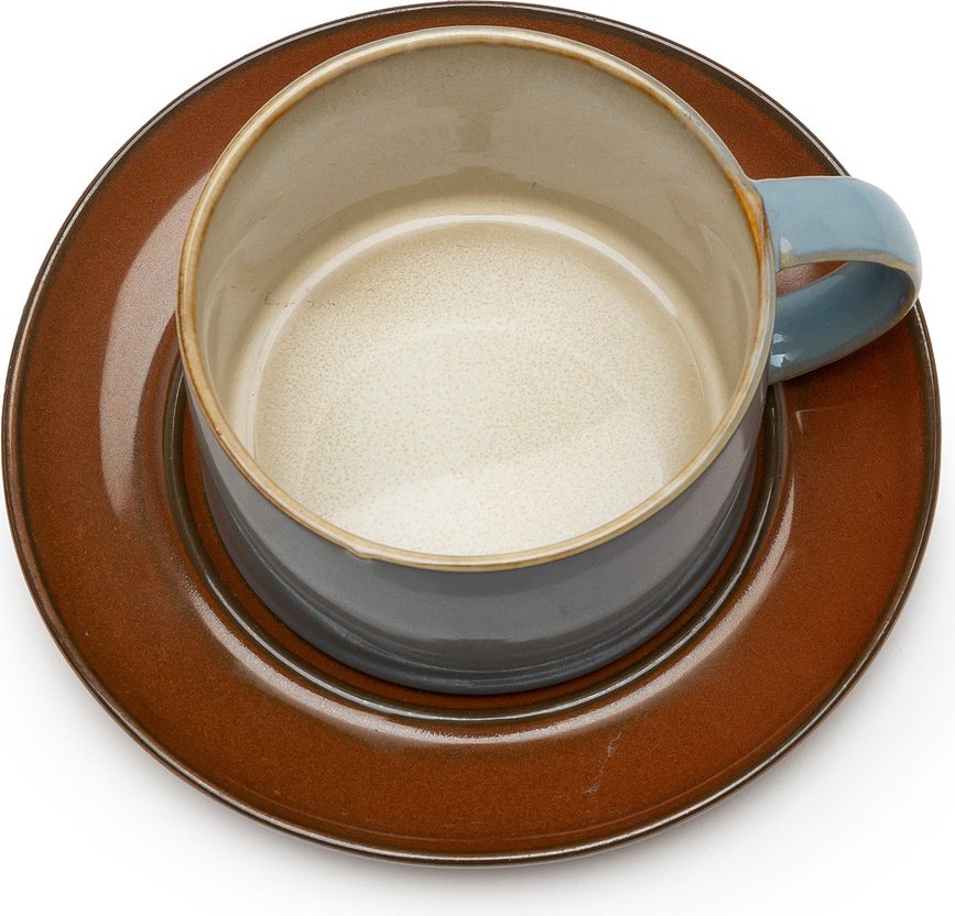 Taza Terres de Rêves, 190 ml, marrón y negro