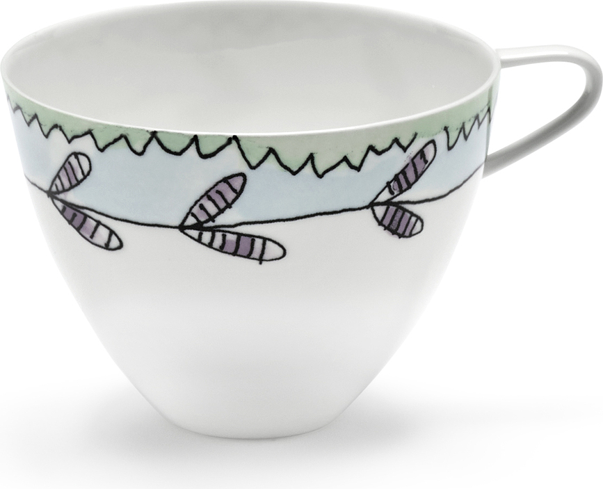 Taza para Capuchino Midnight Flowers, 200 ml