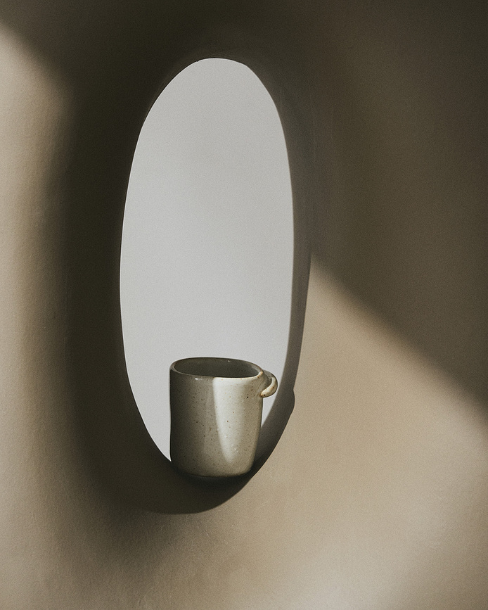 Taza de Espresso Out of Lines, 70 ml, marrón y negro