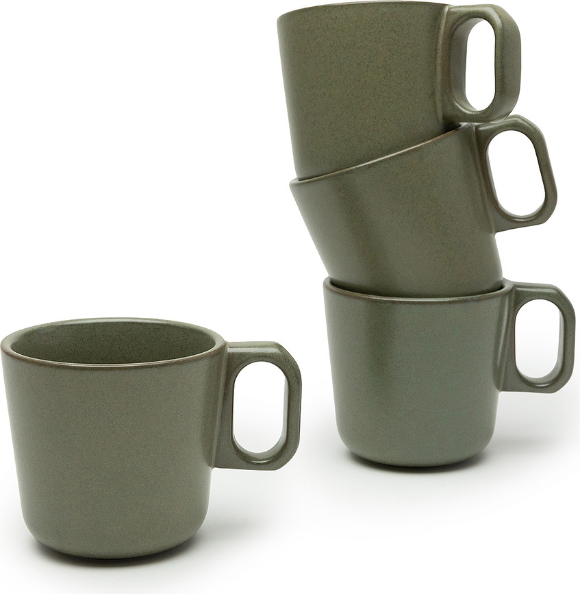 Taza Surface, 300 ml, negro y gris