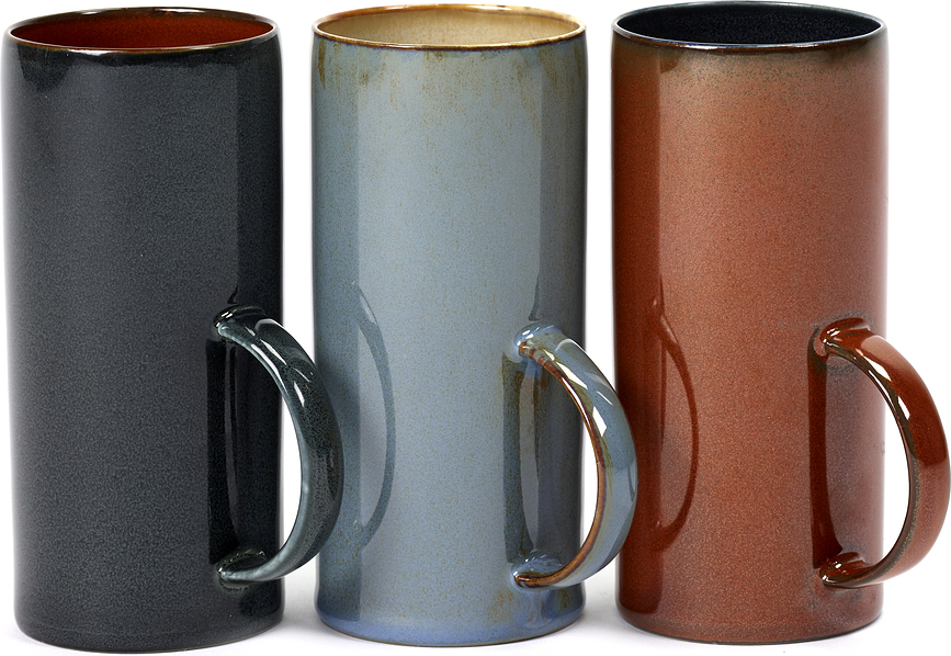 Taza Terres de Rêves, 280 ml, marrón y negro