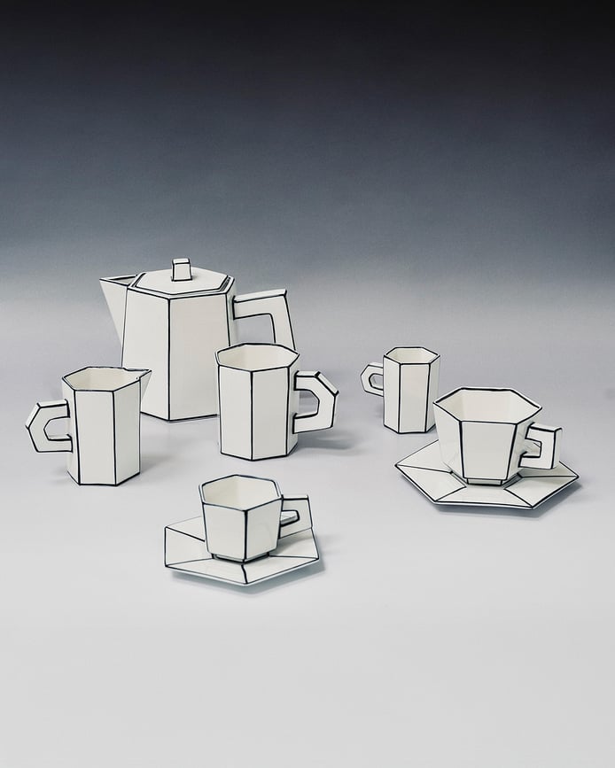 Tazas Carte Blanche, 2 unidades