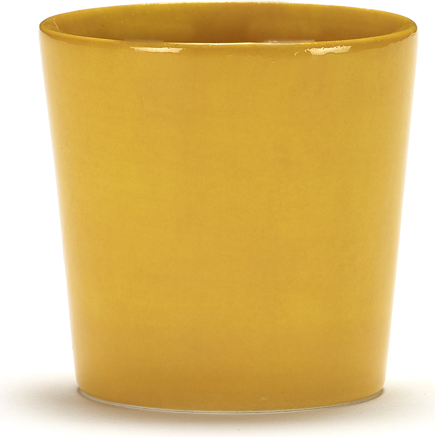 Tazas de café Feast 250 ml, amarillas, Pack de 4