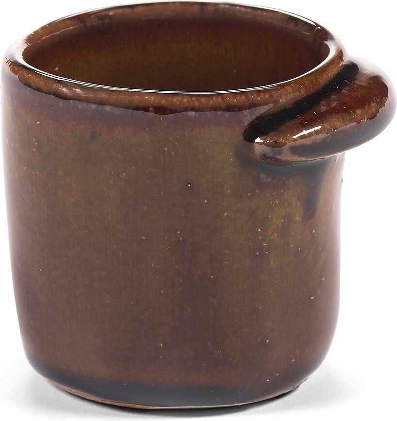 Tazas de café Out of Lines, 120 ml, marrones, Pack de 2