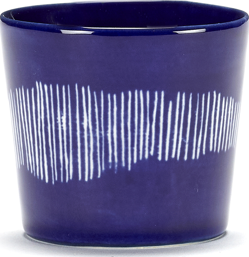 Tazas de espresso Feast, 150 ml, blanco y azul, 4 unidades