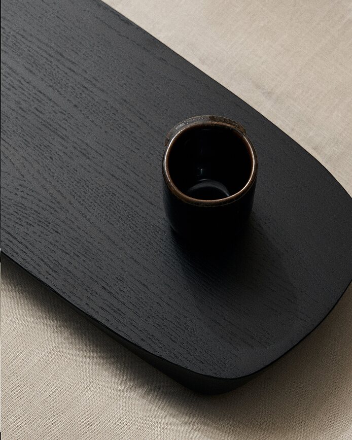 Tazas de Espresso Out of Lines, 70 ml, marrón y negro, Pack de 2 unidades