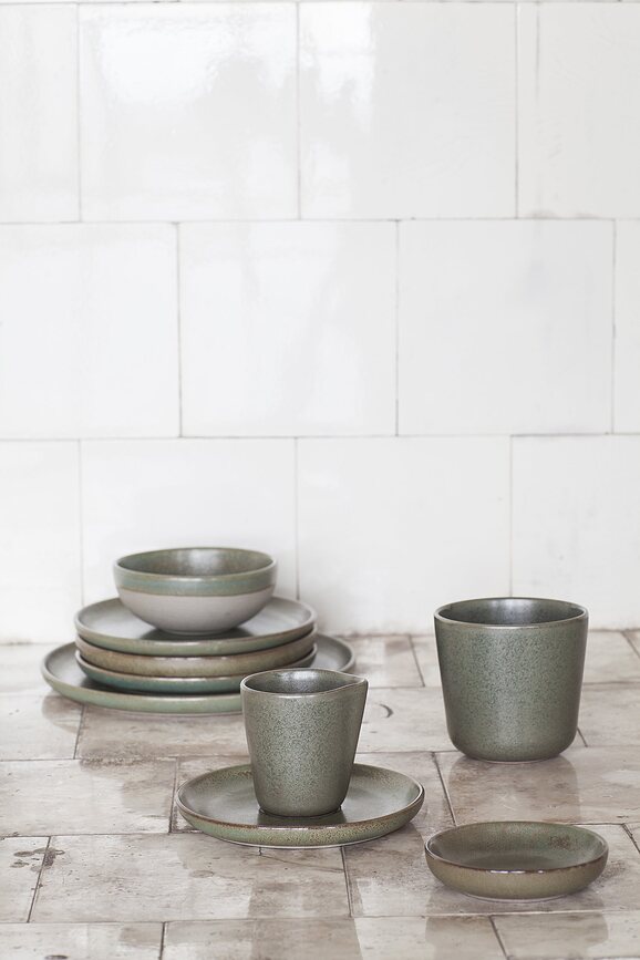 Tazas Surface, 300 ml, negro y gris, 4 unidades