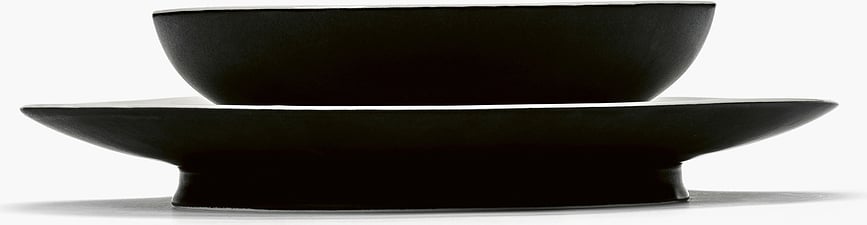 Cuenco para sopa Ra, 19 cm, blanco y negro