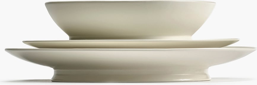 Cuenco para sopa Ra, 19 cm, blanco y negro