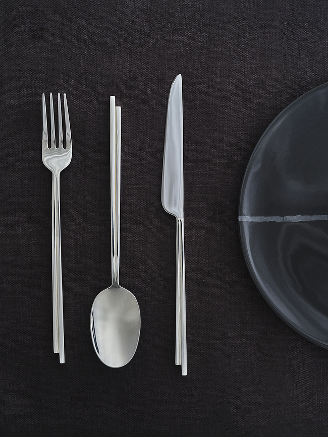 Tenedor de Mesa Dune, negro