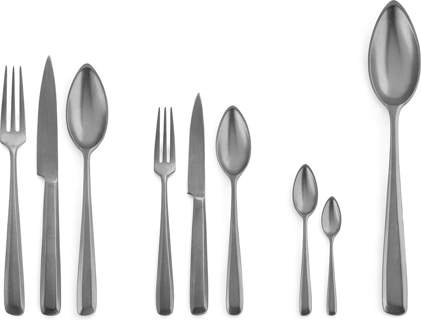 Tenedor de mesa Zoë, negro