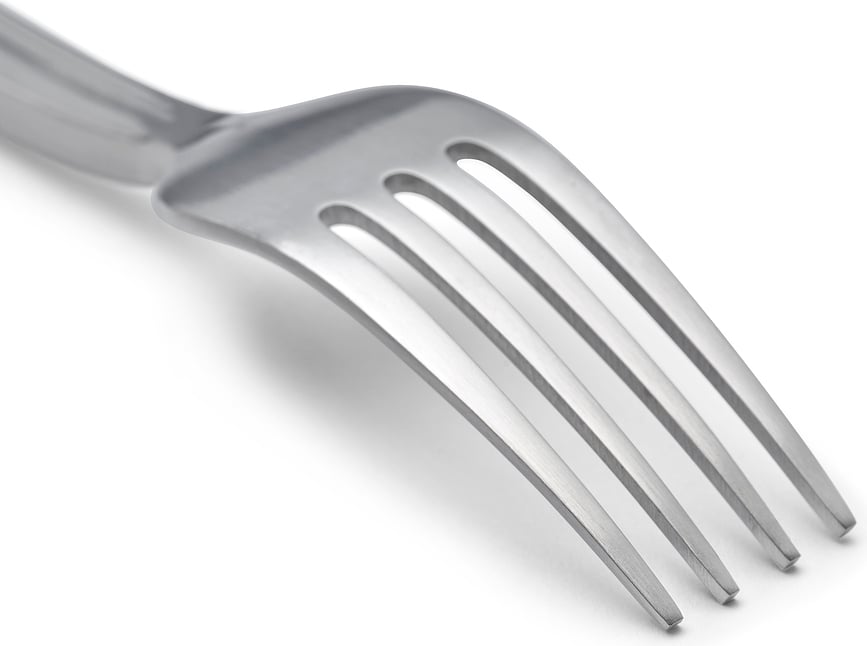 Tenedor de postre Dune, negro