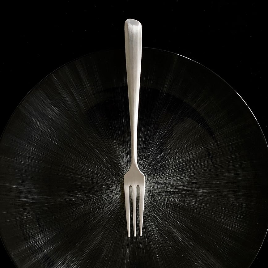 Tenedor de Postre Zoë, negro