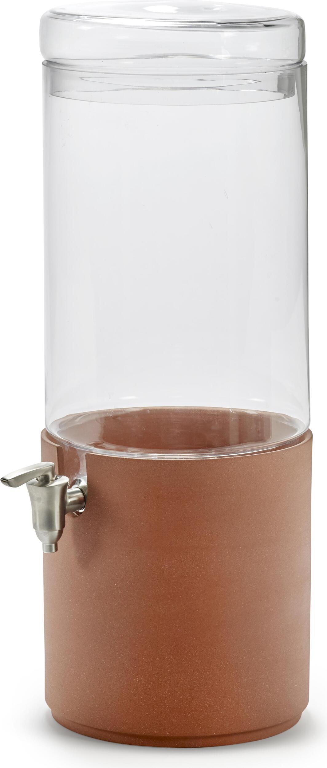 Terracotta Krug mit Zapfhahn 1 l