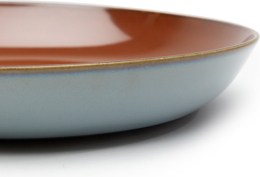 Terres de Rêves Assiette Creuse 23,5 cm, bleu-beige