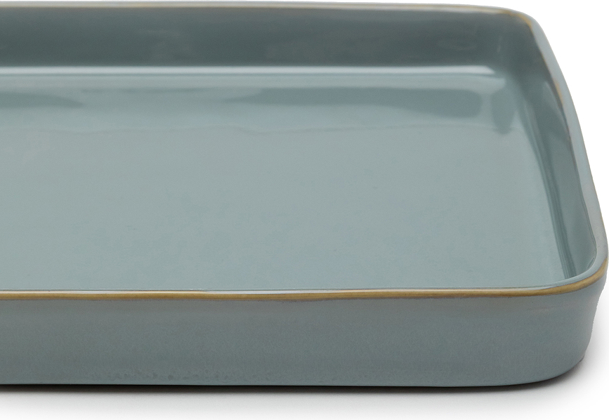 Terres de Rêves Assiette rectangulaire, 37 cm, bleu marine