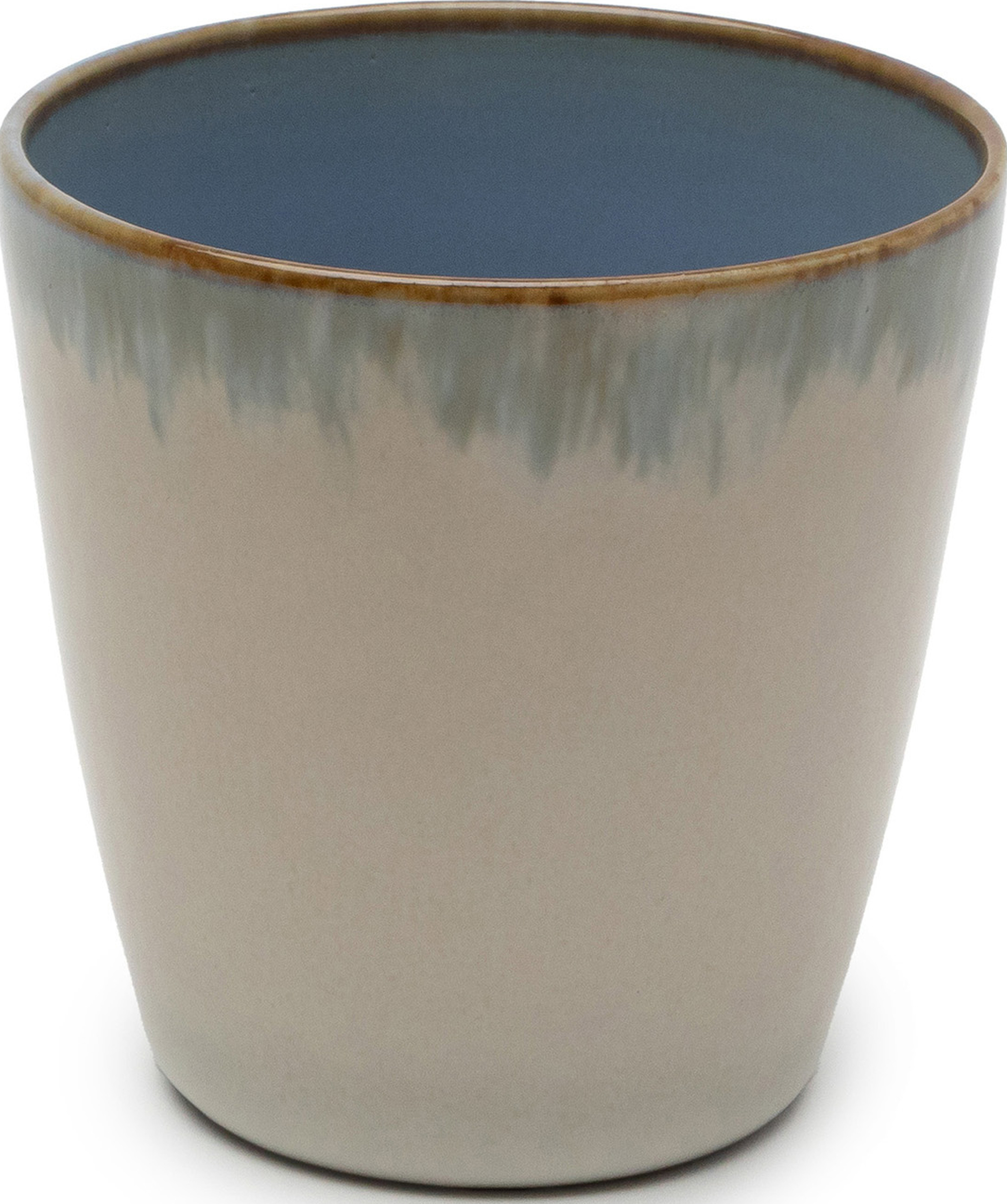 Keramik Becher Terres De Rêves Becher 180 Ml, Beige-blau