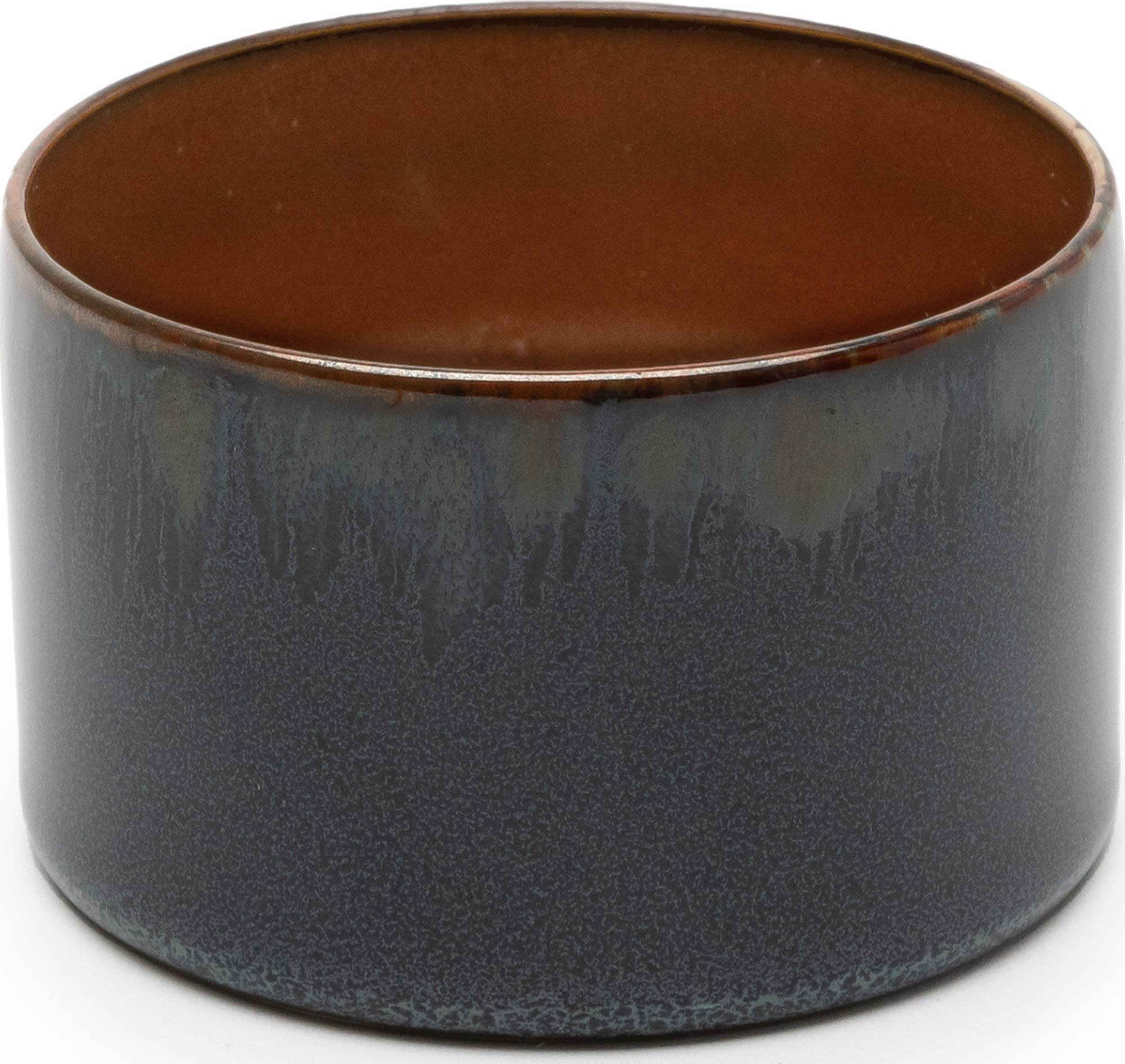 Keramik Becher Terres De Rêves Becher, Niedrig, 160 Ml, Marineblau-rot