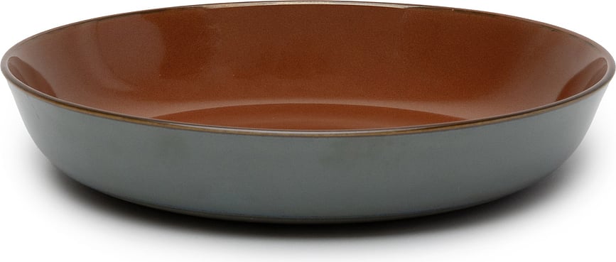 Terres de Rêves dyb tallerken 21 cm, blå-rød