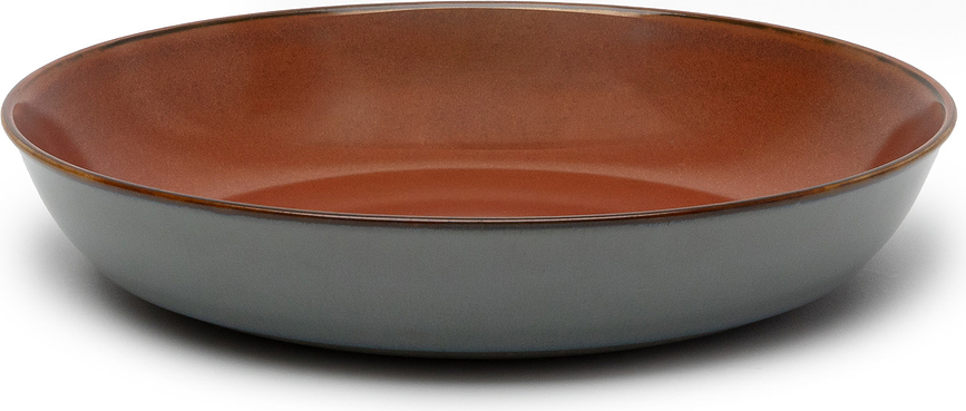 Terres de Rêves Globok Krožnik, 17,5 cm, modro-rdeč